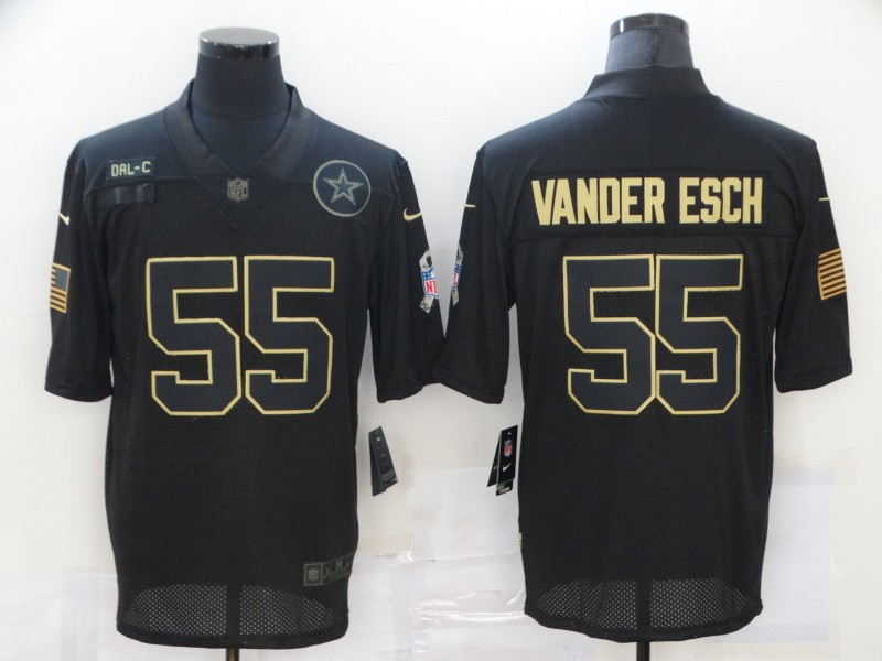 Men's Dallas Cowboys Leighton Vander Esch #55 Black Jersey